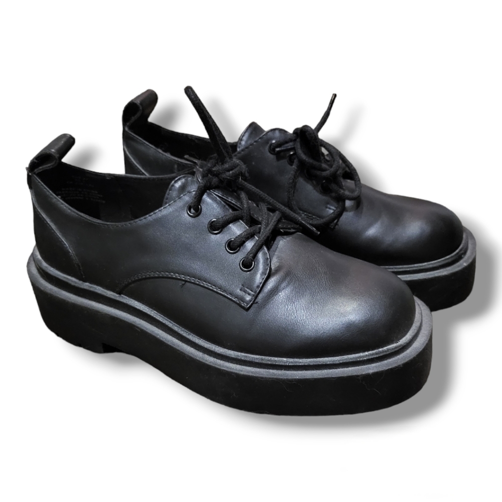 H&M Chunky Platform Derby Shoes